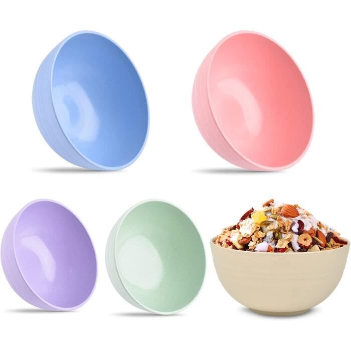 Weaklki Bol Carré En Liquidation Bol à Spaghetti En Blé Bol Léger Pour Fête Collation Soupe Dessert Riz, Bleu