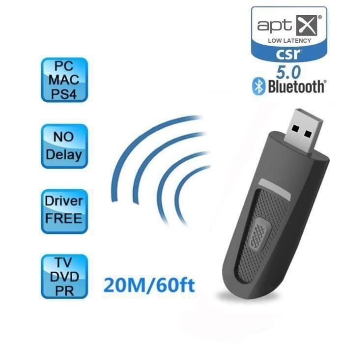 KING Clé Adaptateur Bluetooth 5.0, USB Bluetooth CSR pour TV PC S28382 -  Cdiscount Informatique