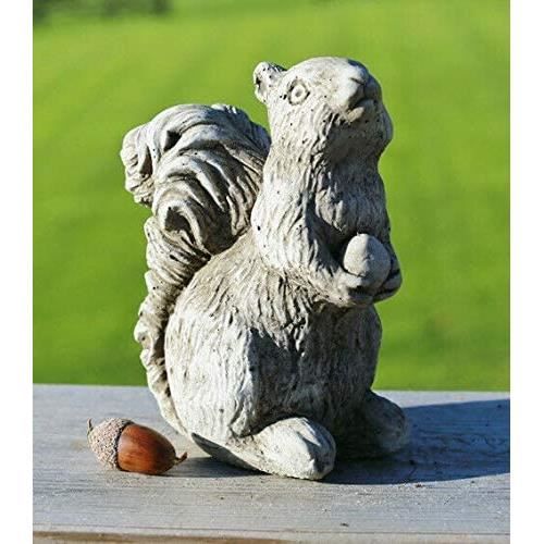 Statue d'écureuil | Pierre reconstituée animal en béton pour décoration de jardin ou d'extérieur [411]