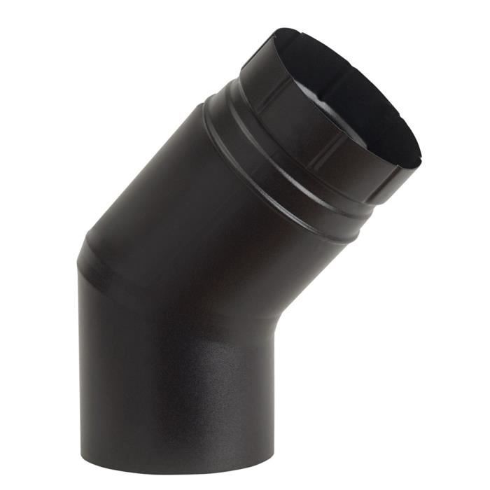 ALASMALTO Kaminabflussrohr Aus Emailliertem Stahl – 12 Cm Durchmesser, 50 Cm Länge