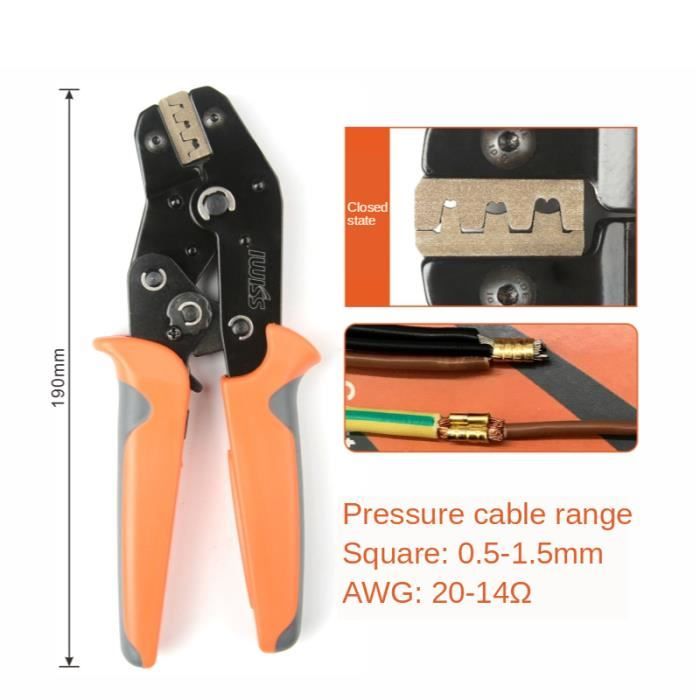 thumbnail image 2 of IWISS SN-28B Crimping Tool – 7 Inch, For Dupont, JST, Clamp Connectors 2 of 6