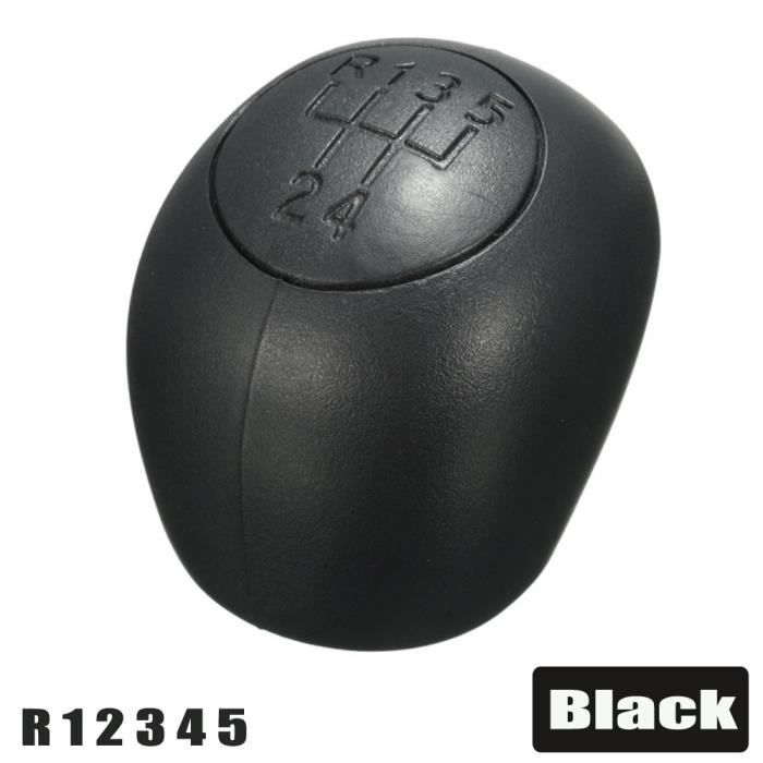 Pommeau Levier Vitesse 6 Vitesses - Compatible 307, 308, 3008, 407, C3, C4 - Noir, Confortable Et Durable