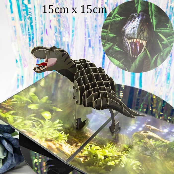 Lot 6 pochoirs dinosaures APLI 15x15 cm DIY