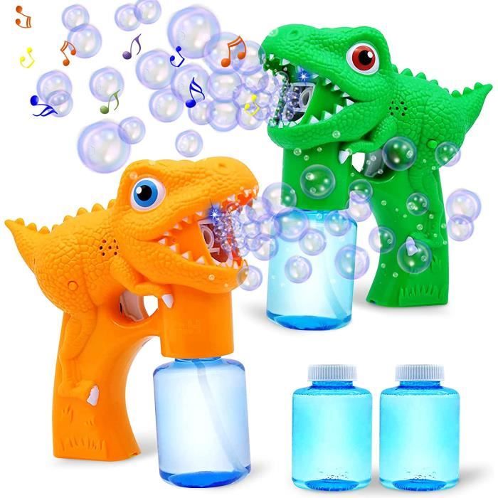 Sloosh 2 Pistolets à Bulles LED Baleine – 4 Flacons De Solution Inclus, Jouet Extérieur Avec Piles Pour Enfants