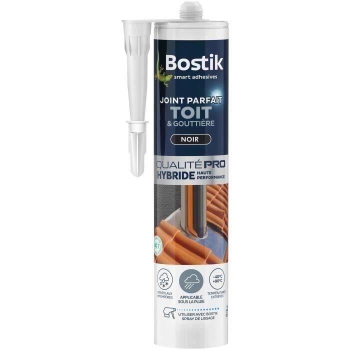 BOSTIK Joint parfait toit et gouttière noir - Cartouche 280 ml