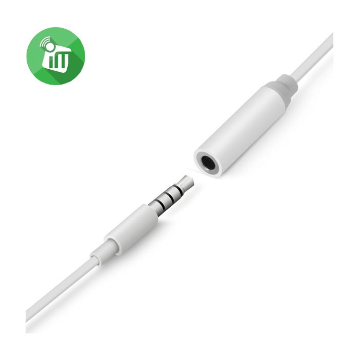 Casque découte - DCU - Blanc - Microphone intégré - Contrôle du volume - Filaire