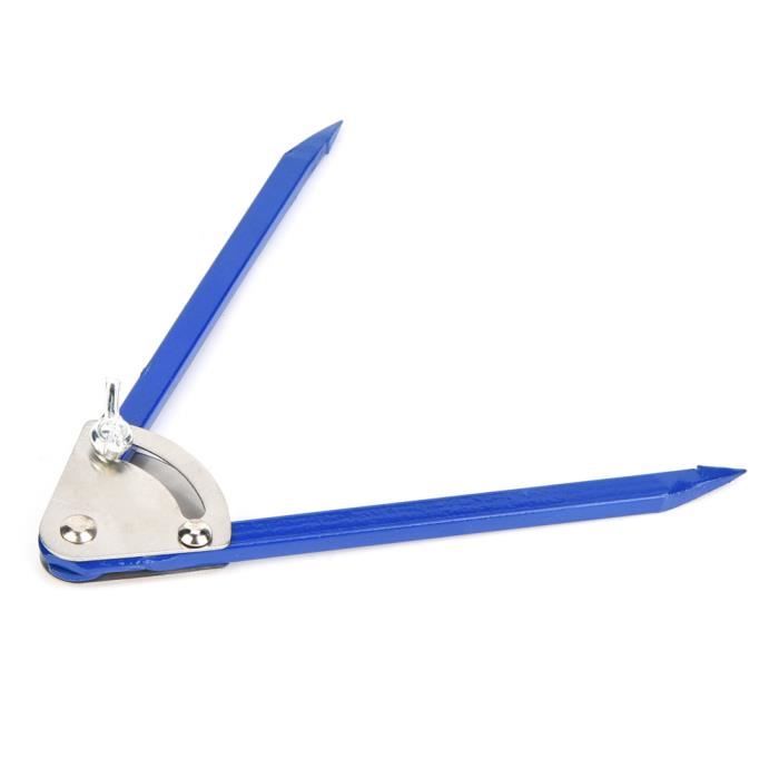Jauge d'angle de forets - DIOCHE - Acier allié - Blanc - Angle et