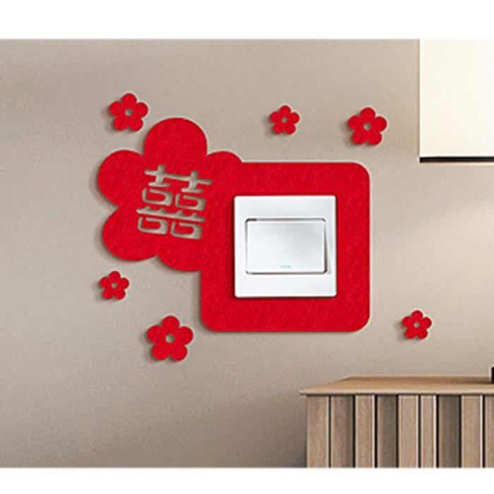 Lot De 4 Autocollants Décoratifs Pour Interrupteur - Style Et Protection