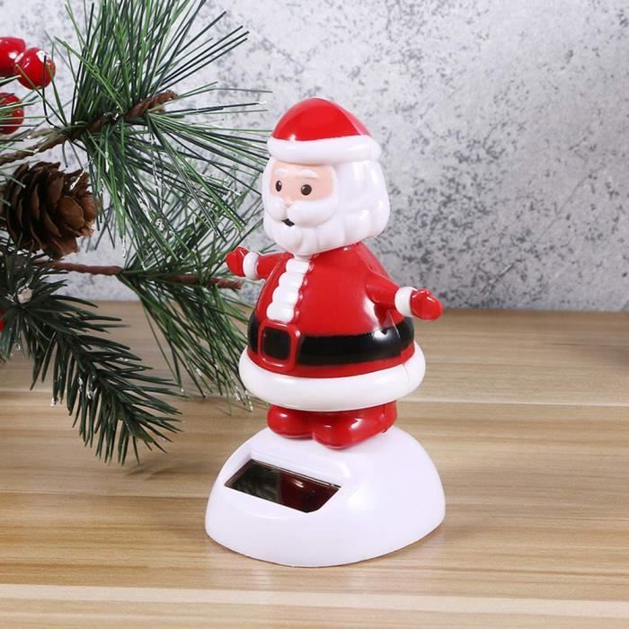 Drfeify Figurine de Noël Solaire pour Voiture et Bureau - Ensemble de 3  Pièces - Elk Père Noël Bonhomme de Neige - Cadeau Parfait - Cdiscount Maison