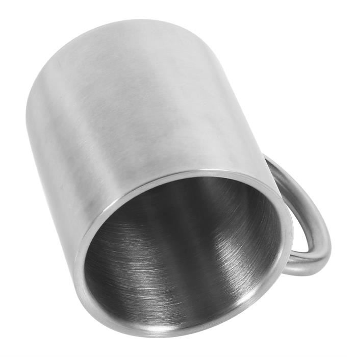 Tasse de voyage pliable en acier inoxydable 304 avec poignée