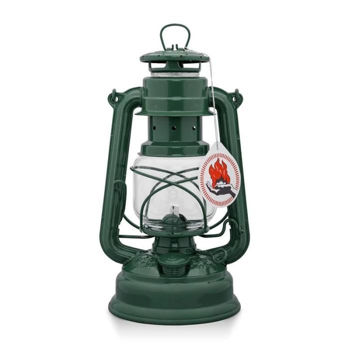 Lampe à pétrole - Feuerhand - Vert - Acier galvanisé - Utilisation extérieure - 20h dautonomie