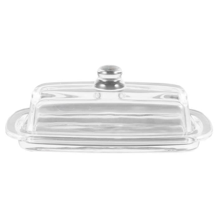 Beurrier hermétique avec couvercle pour comptoir et étagère de porte de réfrigérateur, support à