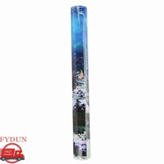Comparer les prix de FYDUN Affiche d'aquarium Affiche de Fond d'aquarium Corail Adhésif en PVC Papier de Décor de Toile de animalerie 61 * 30cm