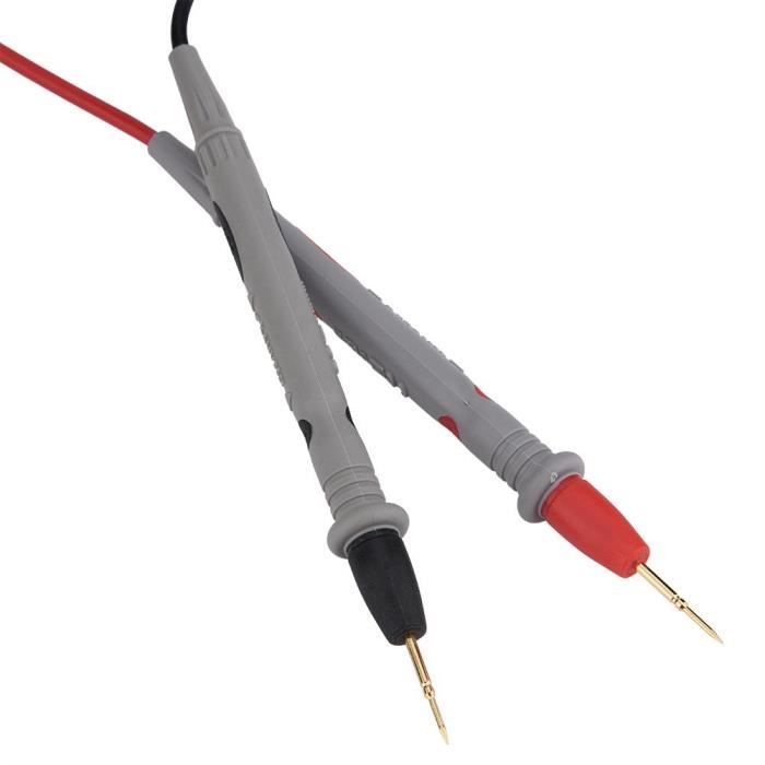 Câbles De Test Pour Multimètre - 1,2 M - Silicone Souple - CAT III 1000V - Pointes Dorées - Pour électricien