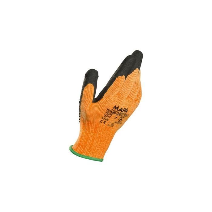 Lot De 10 Gants Nitrile Orange épais 8 Mil - Poignée Diamant, Sécurité Mécanique/industriel, Neuf