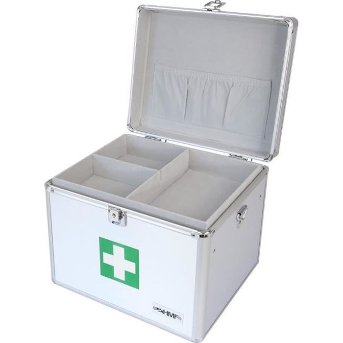 Hmf 09 Boite Premiers Soins Vide Boite Multi Usage A Pharmacie 30 X 25 X 25 Cm Cdiscount Maison