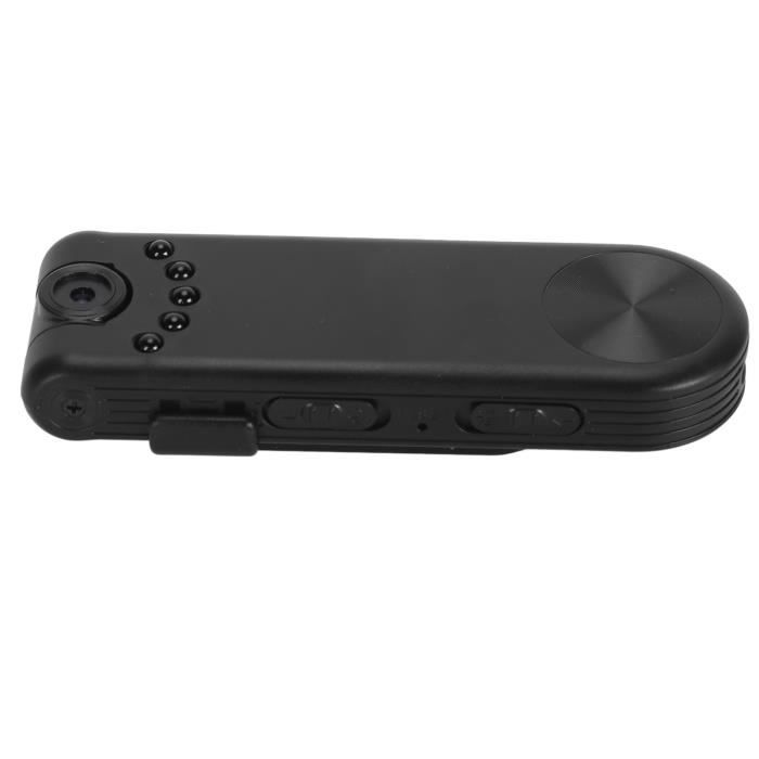 Mini Caméra Corporelle 1080P HD – Caméra Portable Clip Arrière Avec Vision Nocturne & LED