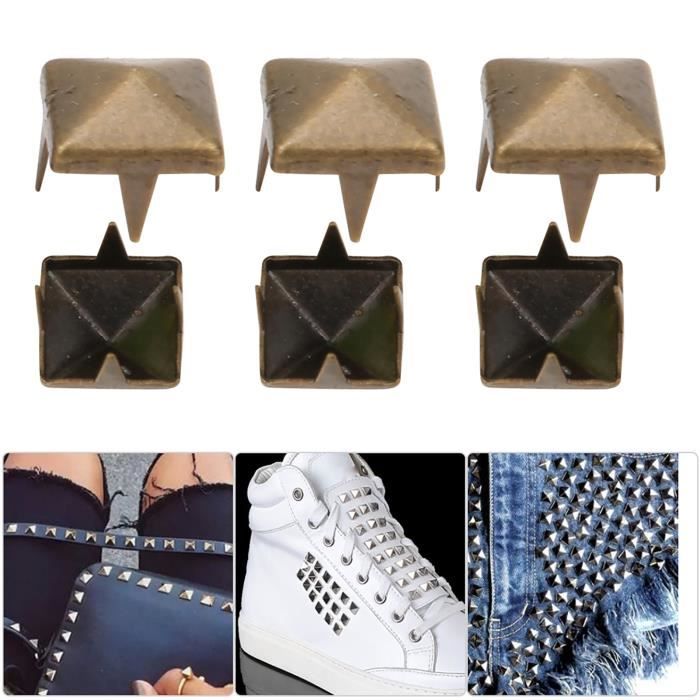 HURRISE DIY Leathercraft Rivets 400 Ensembles 4MM7MM DIY Leathercraft