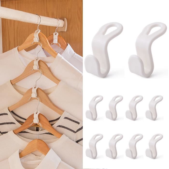 50 Crochets Muraux En Plastique Blanc - Cintres Photo, Cintres Invisibles - Accessoires De Suspension