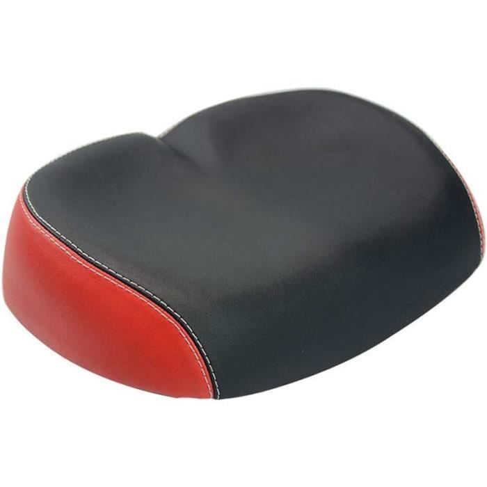 Coussin De Selle Arrière De Vélo En PU – Mousse épaisse, 32x15x5,5 Cm, Hydrofuge, Fixé Par Velcro, Pour Enfants Ou Adultes, Noir