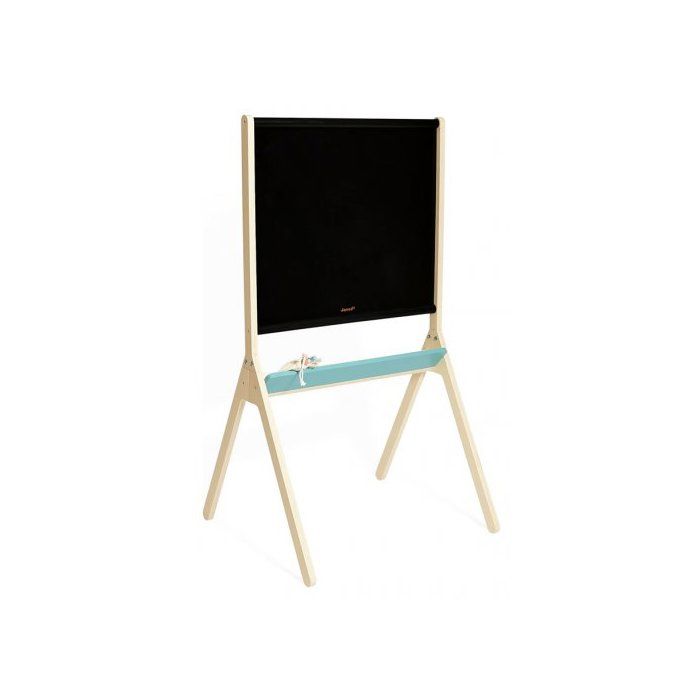 Tableau Mural 3 Volets En Bois - Double Face Craie Et Feutre - Avec Accessoires - Enfant Dès 3 Ans - 6