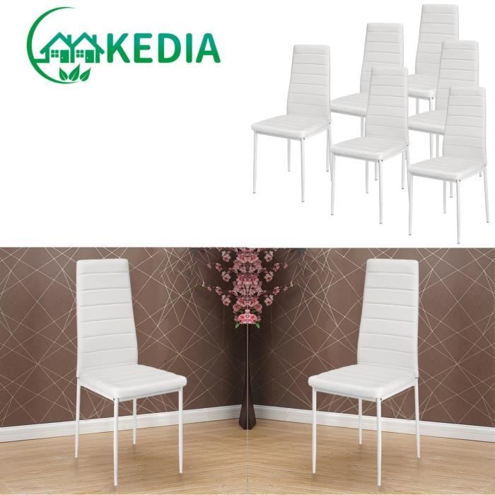 KEDIA.Lot de 6 Chaises de Salle à Manger Chaises de Salle à Manger Moderne Dossier Ensemble Chaises de Cuisine