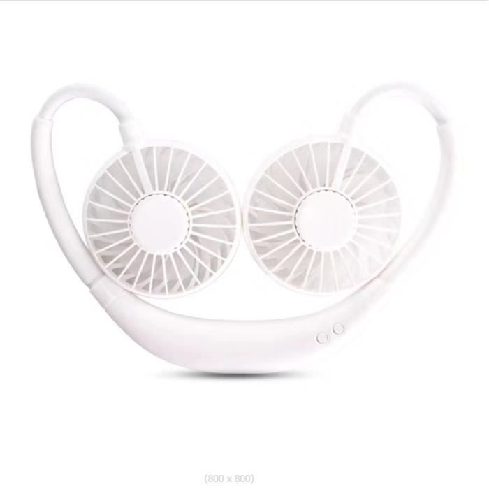 Ventilateur de refroidissement - Portable - USB rechargeable - 3 vitesses - Rotation 360° - Flexible - Left Girl