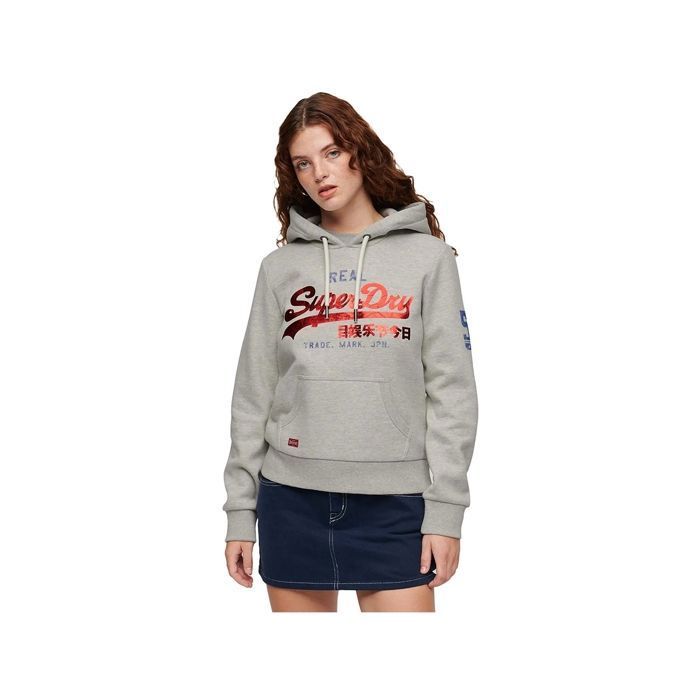SuperDry Sweat À Capuche Pour Homme Gris Wo2 Taille S
