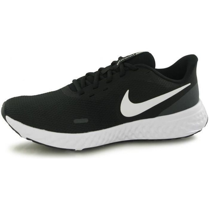 Baskets - NIKE - Revolution 5 - Homme - Noir - Tige textile - Fermeture lacets