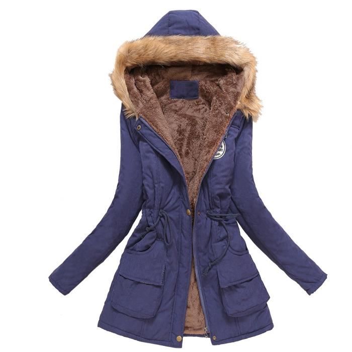 Manteau Femme Hiver Parka Chaud Imperméable - Doudoune Légère Grande Taille Mi-longue - Randonnée, Ville, Quotidien