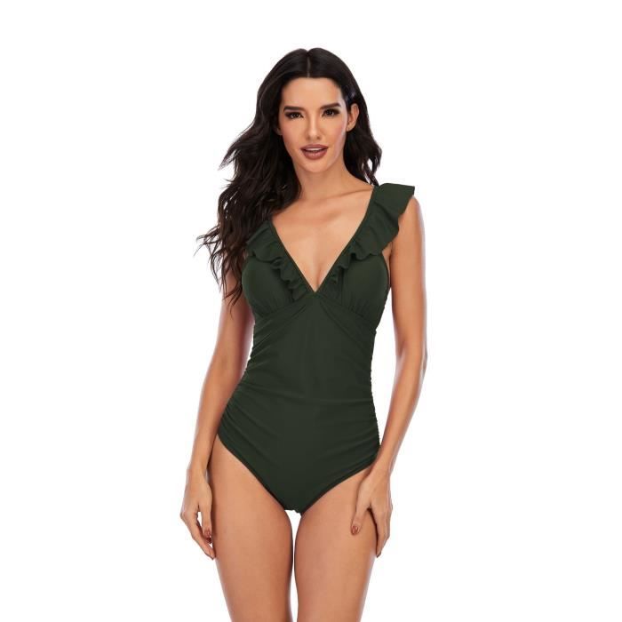 Maillot de bain une pièce pour femmes grandes tailles, col rond, ODM/OEM - Chine Maillot et maillot prix