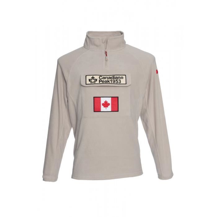 Polaire homme Canadian Peak TYMCLEAK - Gris - Manches longues - Respirant - Sports d'hiver Gris 