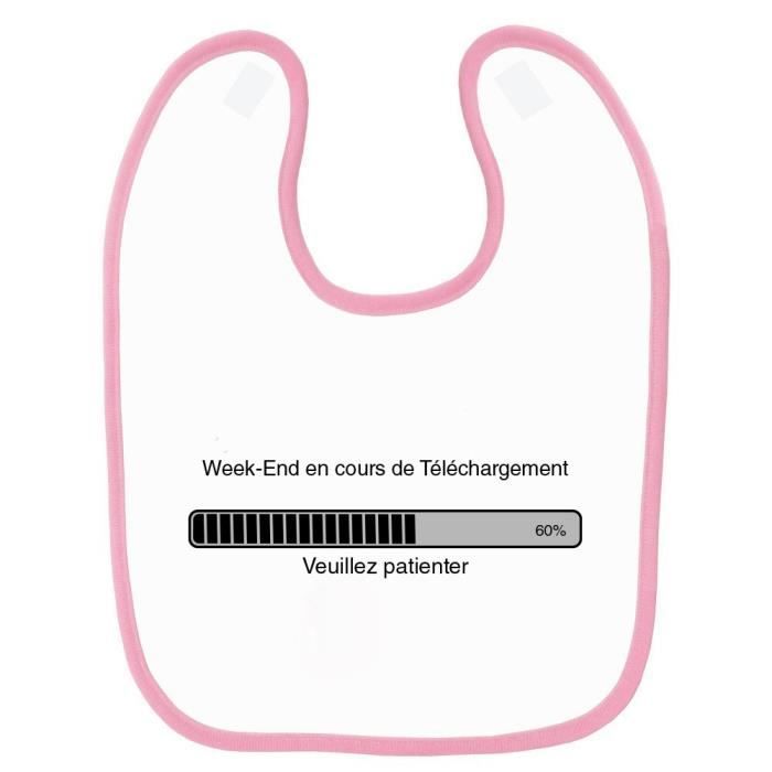 Bavoir Bebe Weekend En Cours De Telechargement Rose Cdiscount Puericulture Eveil Bebe