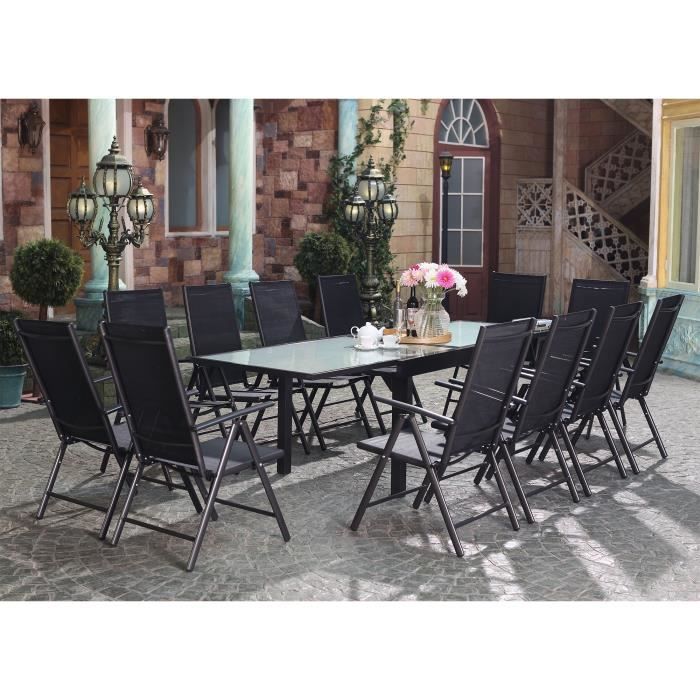 Le Velia Salon De Jardin En Aluminium 12 Personnes Achat
