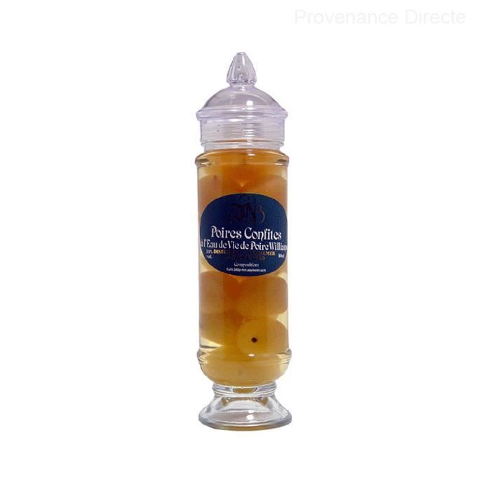 Fruits à l'eau de vie Poires confites à l'eau de vie de Williams - La