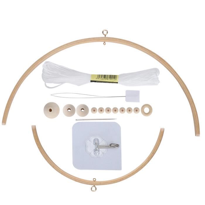 Kit Carillon à Vent En Bois 12 Pièces – DIY Flocons De Neige – Peinture, Tubes Sonores – Activité Enfant 3-6 Ans