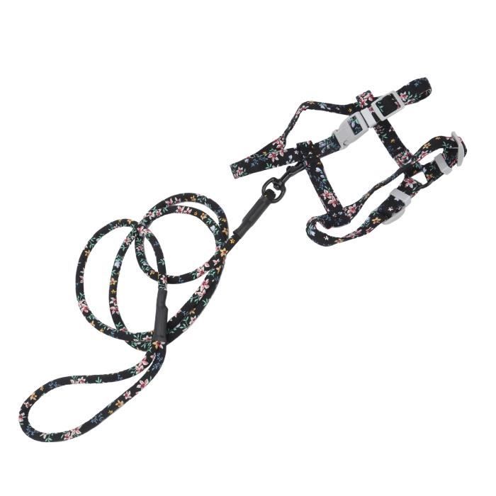 Comparer les prix de Harnais pour chat - OMABETA - Ensemble harnais et laisse - Réglable - Noir - Taille M