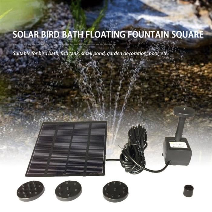 Eau Solaire Panneau Puissance Pompe de fontaine Kit Piscine Bassin Jardin Arrosage pumb 180L/H Eau Solaire Panneau Puissance Pompe de fontaine Kit Piscine Bassin Jardin Arrosage pumb 180L/H
