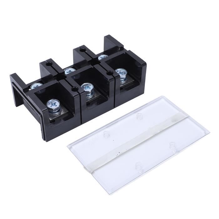 bobeini 50 pièces UKK3 Rail DIN à Deux étages bornier à Deux rangées 500V 25A 28-12AWG Gris Gary