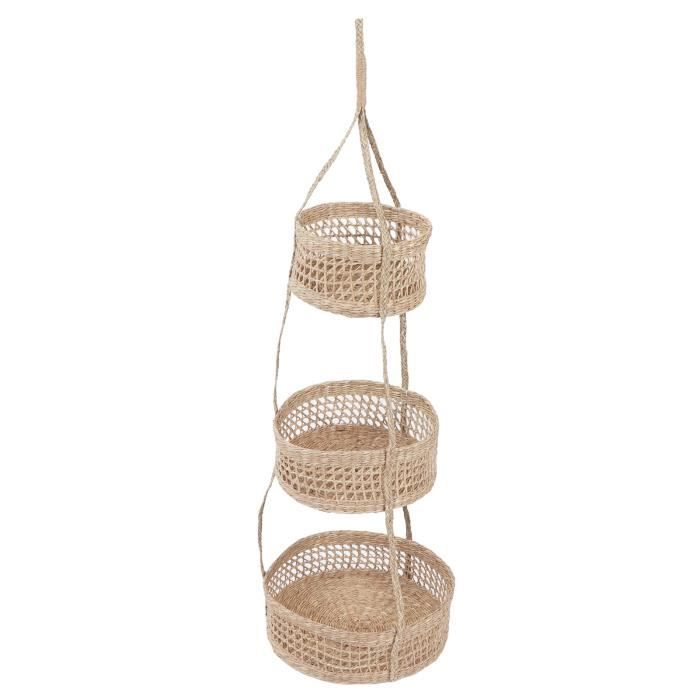 IPEA Panier à Fruits De Table En Métal – Design Moderne Et Géométrique – Fruitiers, Agrumes, Noix, Aliments – Porte-fruits De Pièce Ouverte – Couleur Noire