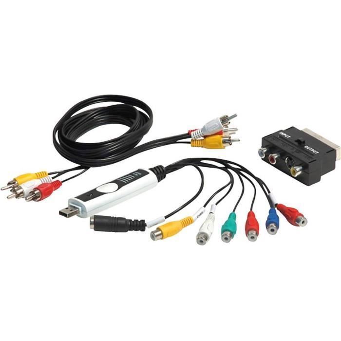 CABLE - CONNECTIQUE POUR PERIPHERIQUE | Téléchargement vidéo Reflecta Video Capture Set USB 66129 (30 mm x 22 mm) 1 pc(s)