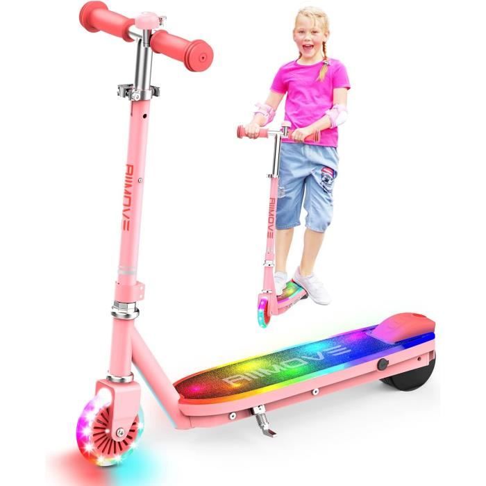Trottinette électrique Enfant Urbanvoy – 250W, 25km/h, Batterie 36V 6Ah, Guidon Réglable 90-112cm, Pliable, LEDs Néon