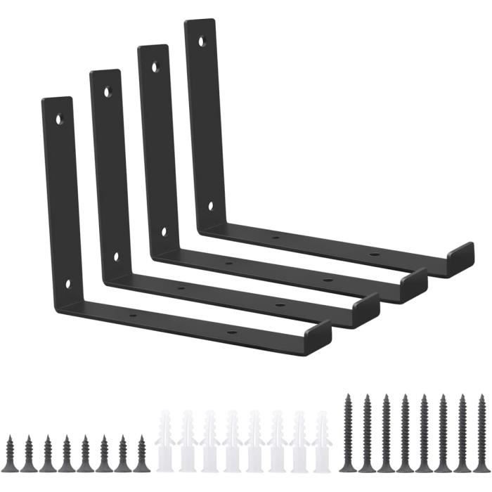 Equerre Etagere Murale, Triangulaires Support D'Etagere Murale Metal Supports Etagere En Fer