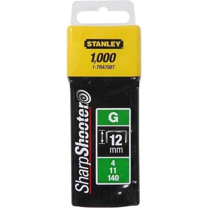 Stanley Agrafes Type G 12mm 1000 pièces - vue 2