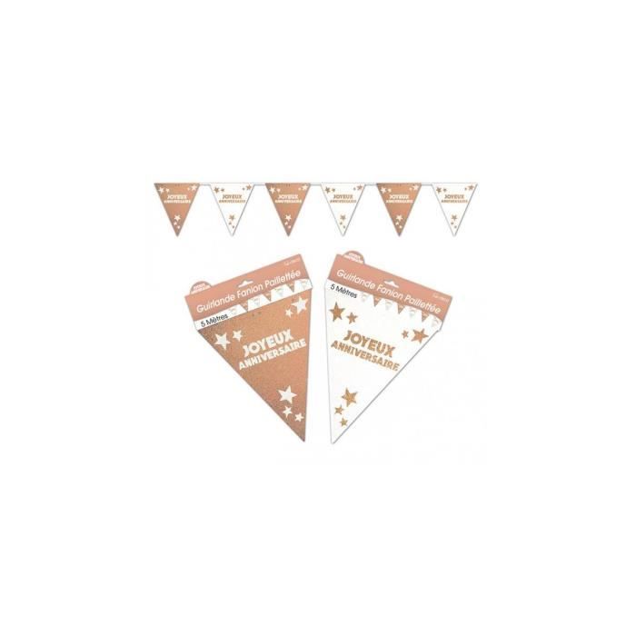 Noir et cuivre rayures dorées Personnalisé Fête D'Anniversaire bunting Noir et cuivre rayures dorées Personnalisé Fête D'Anniversaire bunting