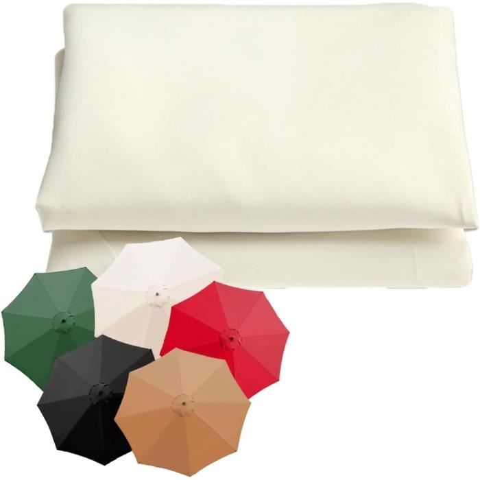 Housse De Parasol Rectangulaire 3x2 M – Toile De Remplacement Pour Parasol De Jardin, Terrasse, Marché | 5 Couleurs