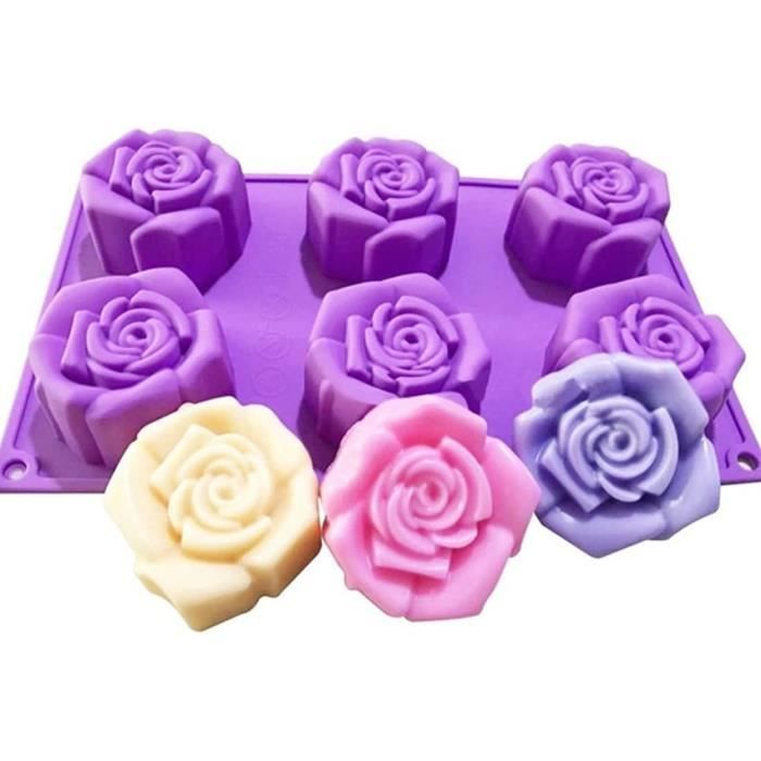 5 Pièces Moule Silicone Chocolat 3D - Moules à Bonbons Gelée Sans BPA Réutilisables