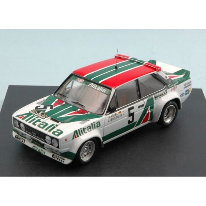 Miniature Fiat 131 1/43 Trofeu Abarth No.10 Rallye WM Rallye Monte Carlo 1980 Damaged W.Röhrl/C