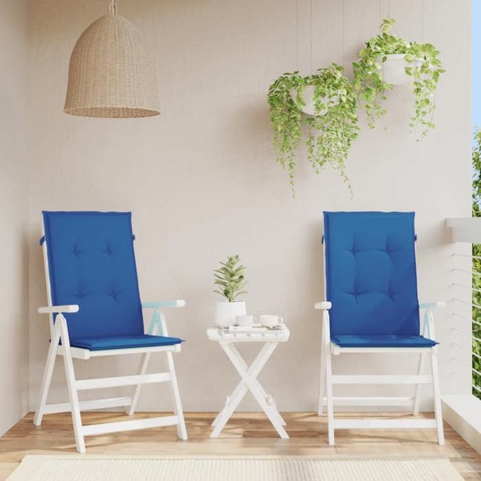 vidaXL Lot de 6 coussins de chaise à dossier haut royal - vue 5