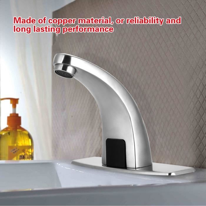 Robinet Lavabo Automatique Laiton - Capteur Infrarouge Piles Économie D'Eau